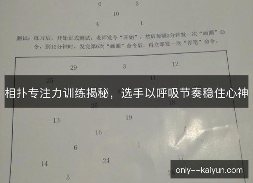 相扑专注力训练揭秘,选手以呼吸节奏稳住心神 相扑专注力训练揭秘,选手以呼吸节奏稳住心神